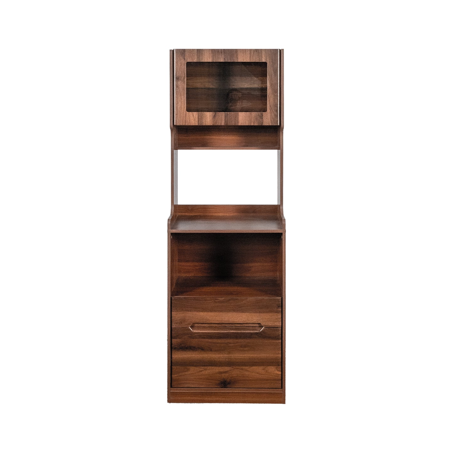 Kitchen Pantry Hutch Storage Cabinet, Farmhouse Kitchen Hutch Buffet Cabinet With Microwave Stand, Freestanding Buffet Sideboard Coffee Bar Cabinet