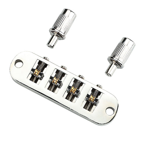 Roller Saddle Bridge Replacement Lightweight 4 String Guitar Bridge For Bass Guitars