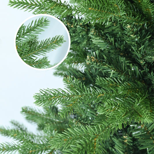Artificial 4ft Green Christmas Tree With 919 PE PVC Mixed Branch Tips, Steel Wire, Hinged Premium & Foldable Base For Indoor Holiday Decorating