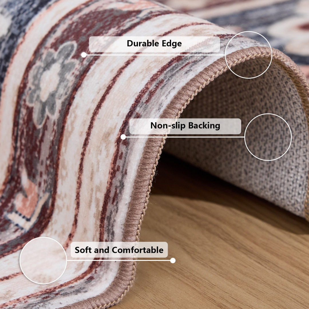 Nordic-style 9x12FT Polyester Carpet, A Special Anti-stain, Easy-to-maintain And Silent Carpet For Large Living Rooms And Bedrooms