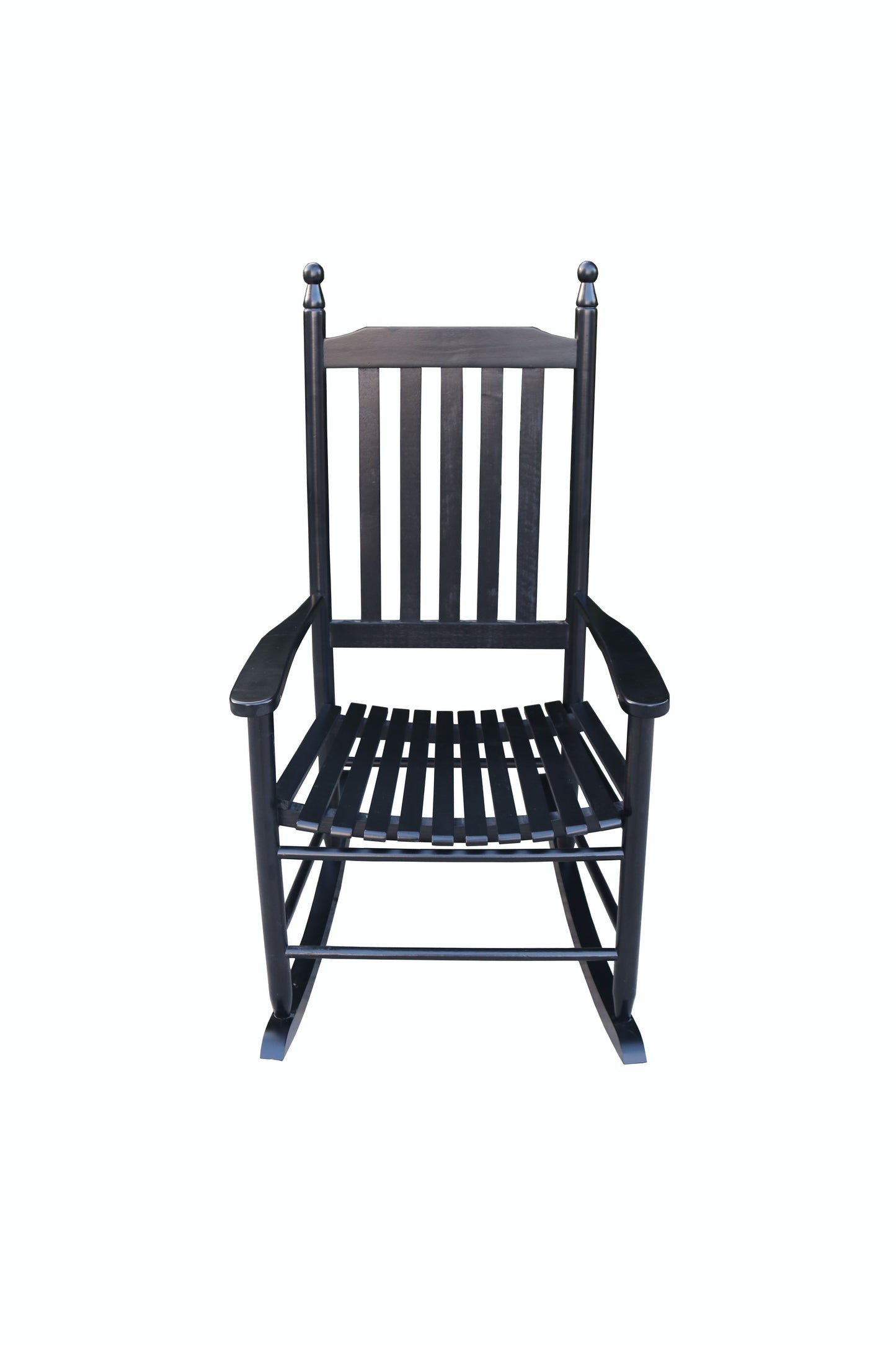 Wooden Porch Rocker Chair BLACK, Without Mat