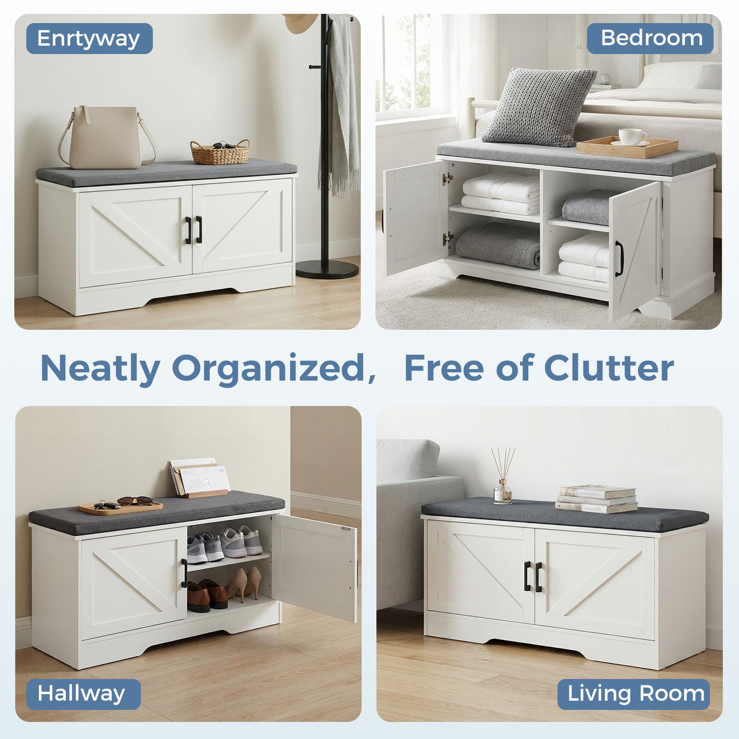 Wooden Shoe Storage Cabinet, For Living Room Storage