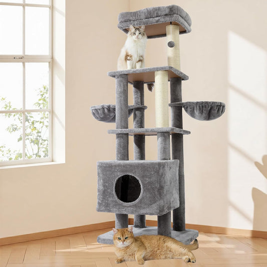 Gardner Pets Large Cat Tree For Medium To Large Cats, Heavy-Duty Cat Tower With Scratch Post And Washable Top Perch. Self-pickup Orders Supported Via FedEx, Amazon Ship, And UPS.
