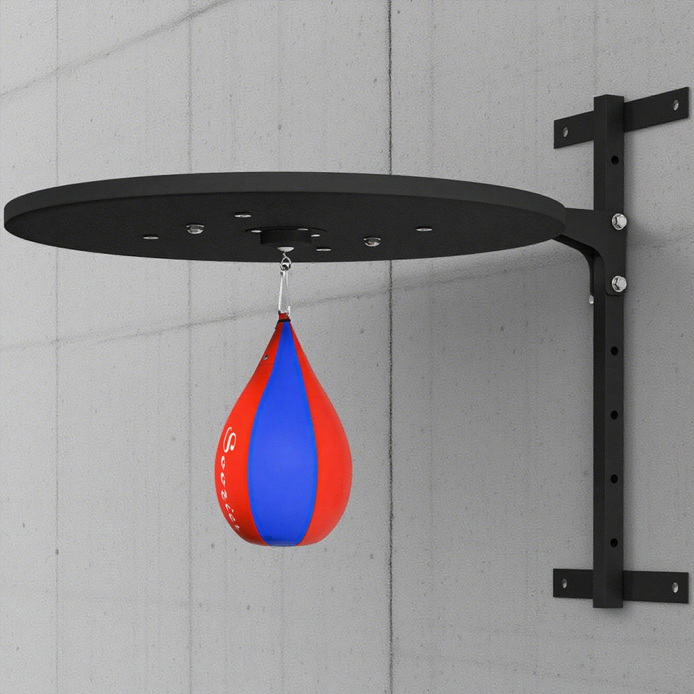 Wall Mounted Speed Bag Platform, Height Adjustable Punching Bag Training Kit Speed Ball Swivels 360 Degrees With Concrete, Solid Brick And Thick Wooden Walls