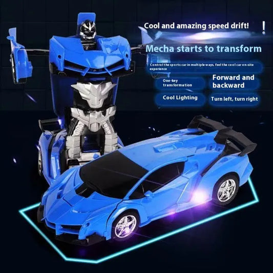 Transforming Car Robot, One-Button Deformation R Or C Toy Car, 1-18 Scale 360' Rotating Drifting, Toys Suitable For Kids Over 3 Years Old, Educational Toys, Children's Day Gift, Birthday
