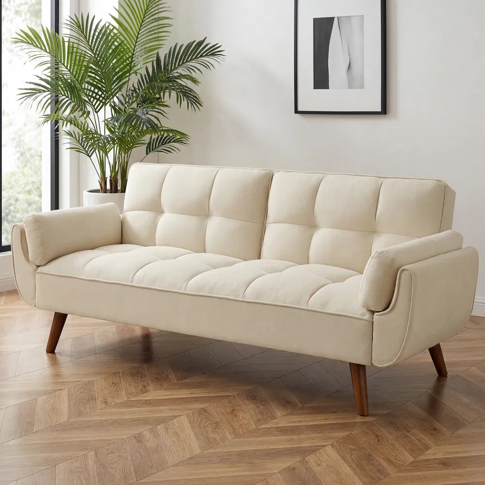 75' Flared Arm Convertible Sleeper Sofa