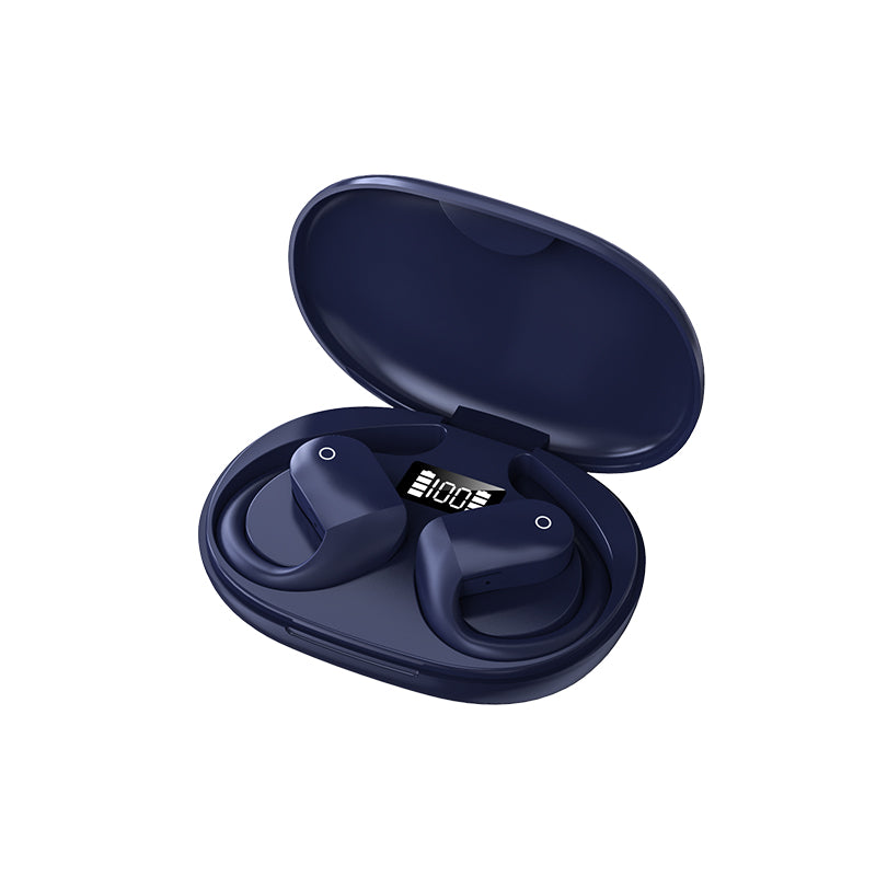 Open Ear Bluetooth, Wireless Headphones Sport Over Earphones Built-in Mic With Ear Hooks Case Ergonomic For Running Fitness