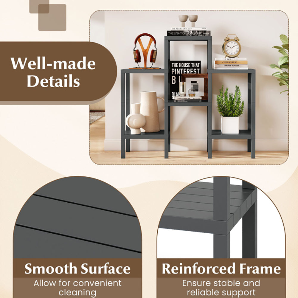 6 Tier Plastic Modular Storage Shelves For Living Room And Kitchen High-quality PP For The Living Room, Bathroom And Kitchen