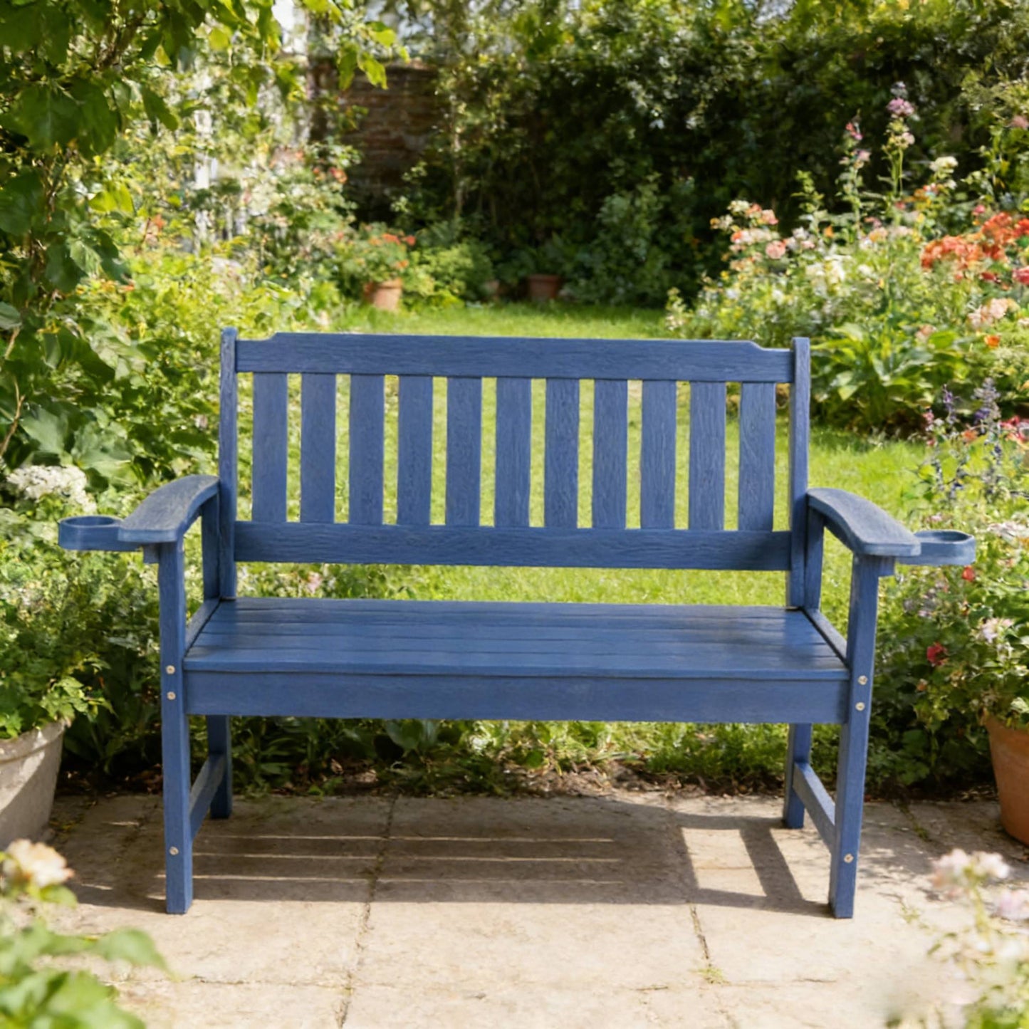 Weather Resistant Garden Bench For Patio Porch Park Outdoor Resting Areas,HIPS Material
