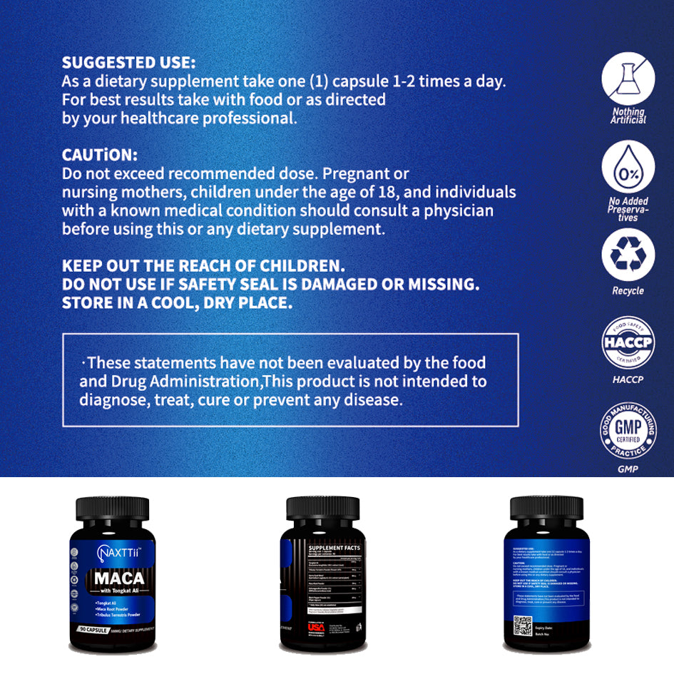Maca Gold Capsules 90 Count Dual-Action Defense Anti-Fatigue Antioxidant Immune Shield Cellular-Level Endurance Engine