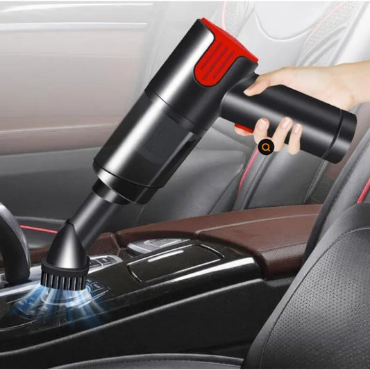 Wired Red Silver Car Vacuum Cleaner Home Handheld Mini Desktop Vacuum Cleaner Portable