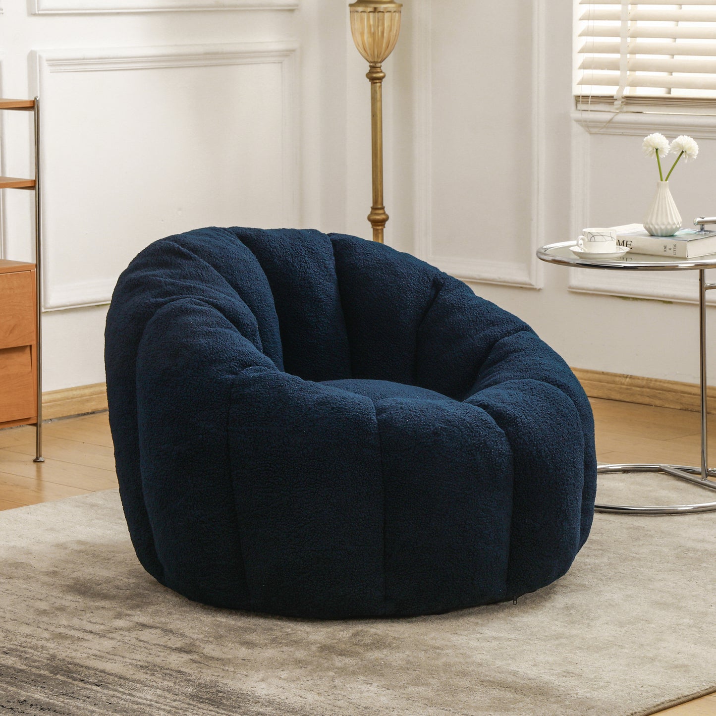 Bean Bag Chair, Bean Bag Sofa Chair With Armrests Stuffed High-Density Foam, Lazy Sofa Comfy Chairs BeanBag Chair For Adults In Living Room,Bedroom Reading