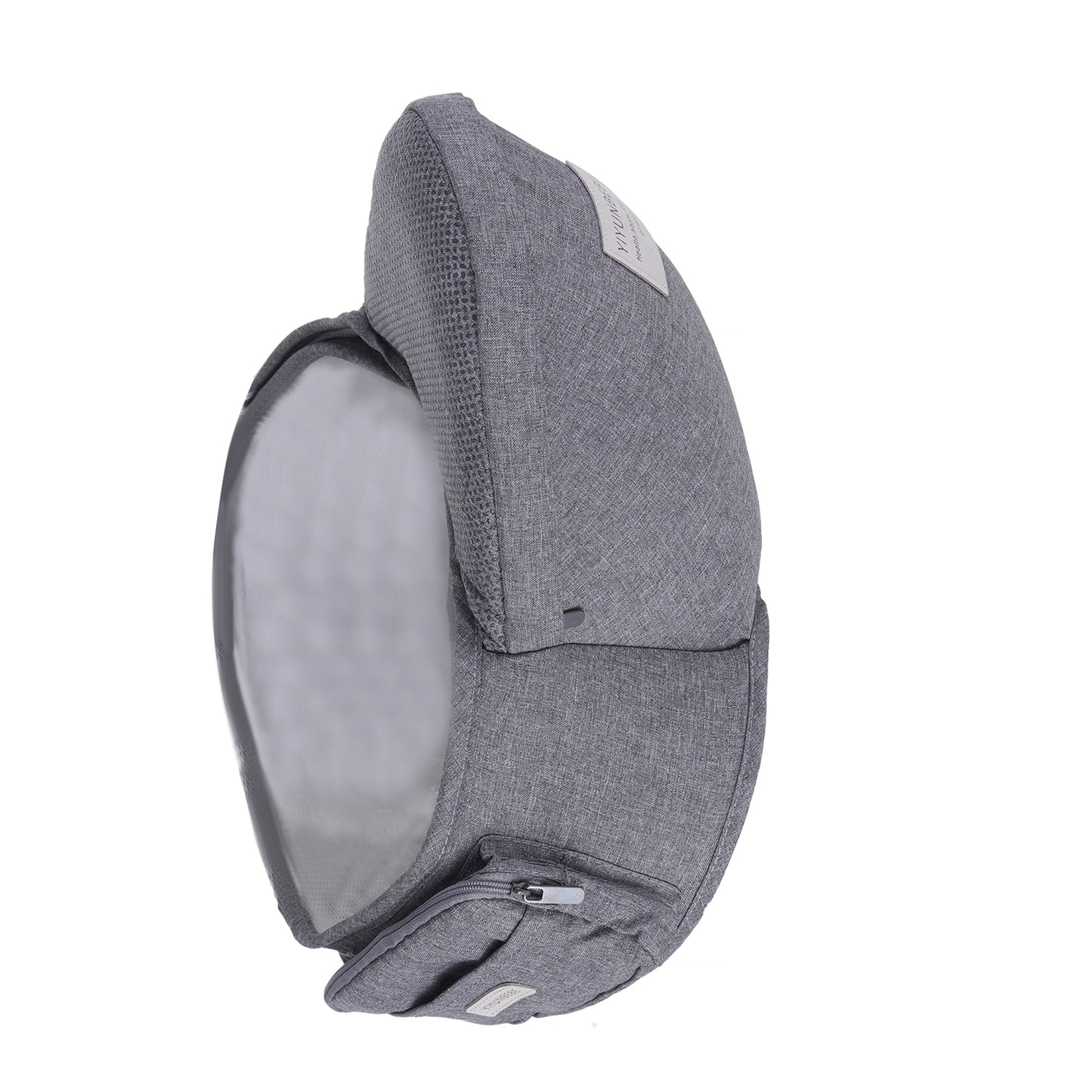Ergonomic Hip Seat Baby Carrier, Ergonomic Baby Hip Seat, Adjustable Waist Belt, Zipper Pocket For Essentials, For 0-36 Months Newborn & Toddler, 7-41lbs Gray