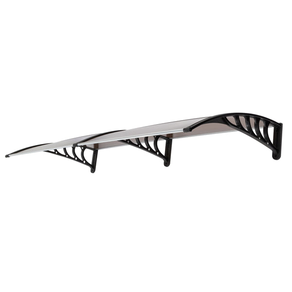 80*38in Household Application Door & Window Rain Cover Eaves Brown Board & Black Holder (SAME AS 82632470)
