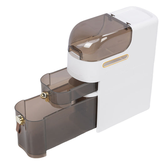 Bathroom Storage Cabinet PP PC Narrow Slim Organizer Small Corner Cabinet With 4 Wheels For Toilet Paper Kitchen Laundry Short 3 Layer