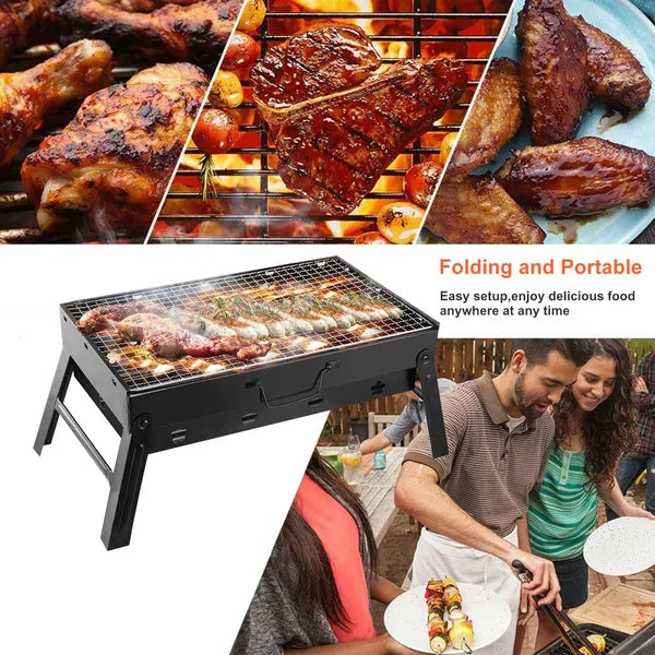 Portable BBQ Barbecue Grill Foldable Charcoal Grill Camping Garden Outdoor Travel