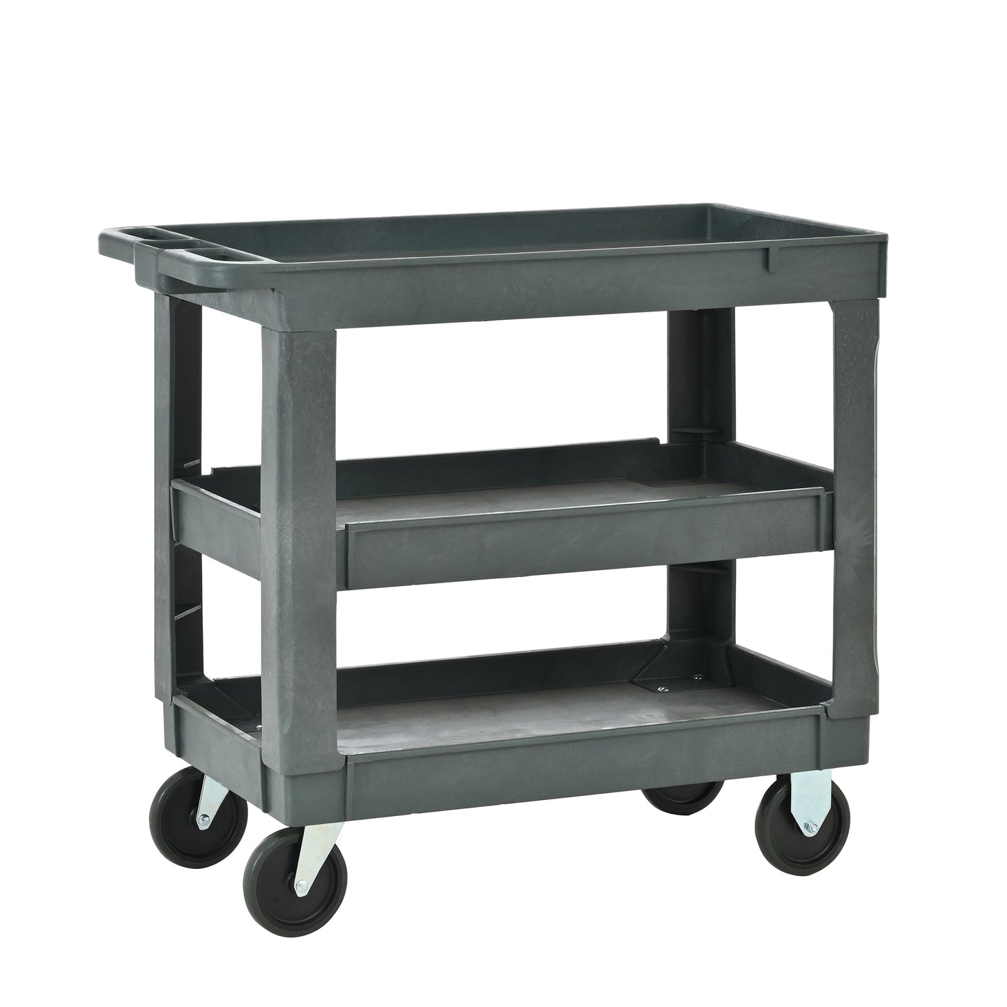 3 Layers Rolling Utility Cart With Wheels,Supports 600 Lbs,Heavy-Duty Capacity For Garage StorageOffice Spaces & Kitchen,For Indoor And Outdoor Use,Durable Tool Cart