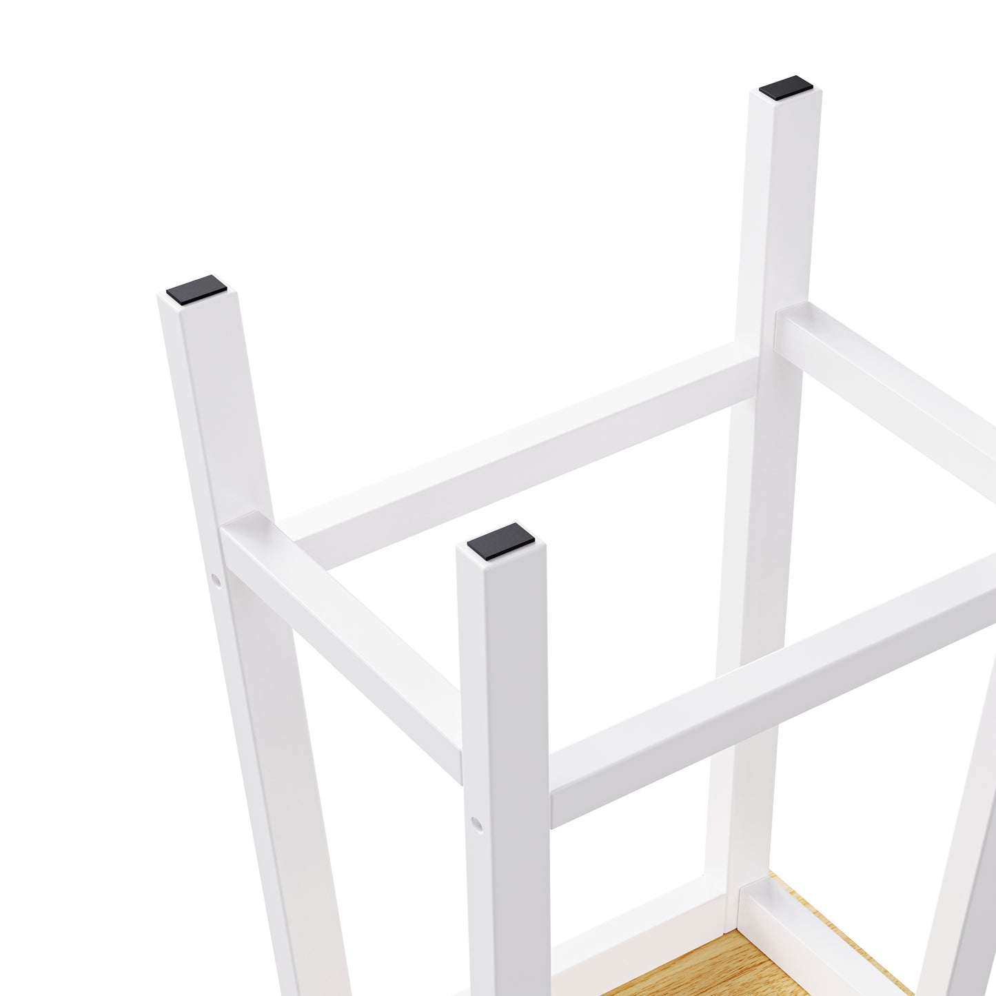 K&K Solid Wood Bar Stools Not Cheap Iron , 25.6 Tall Set Of 2 Bar Chairs, Kitchen Counter Stools With Footrests, Farmhouse Stools For Dining Room, Kitchen, Counter, White