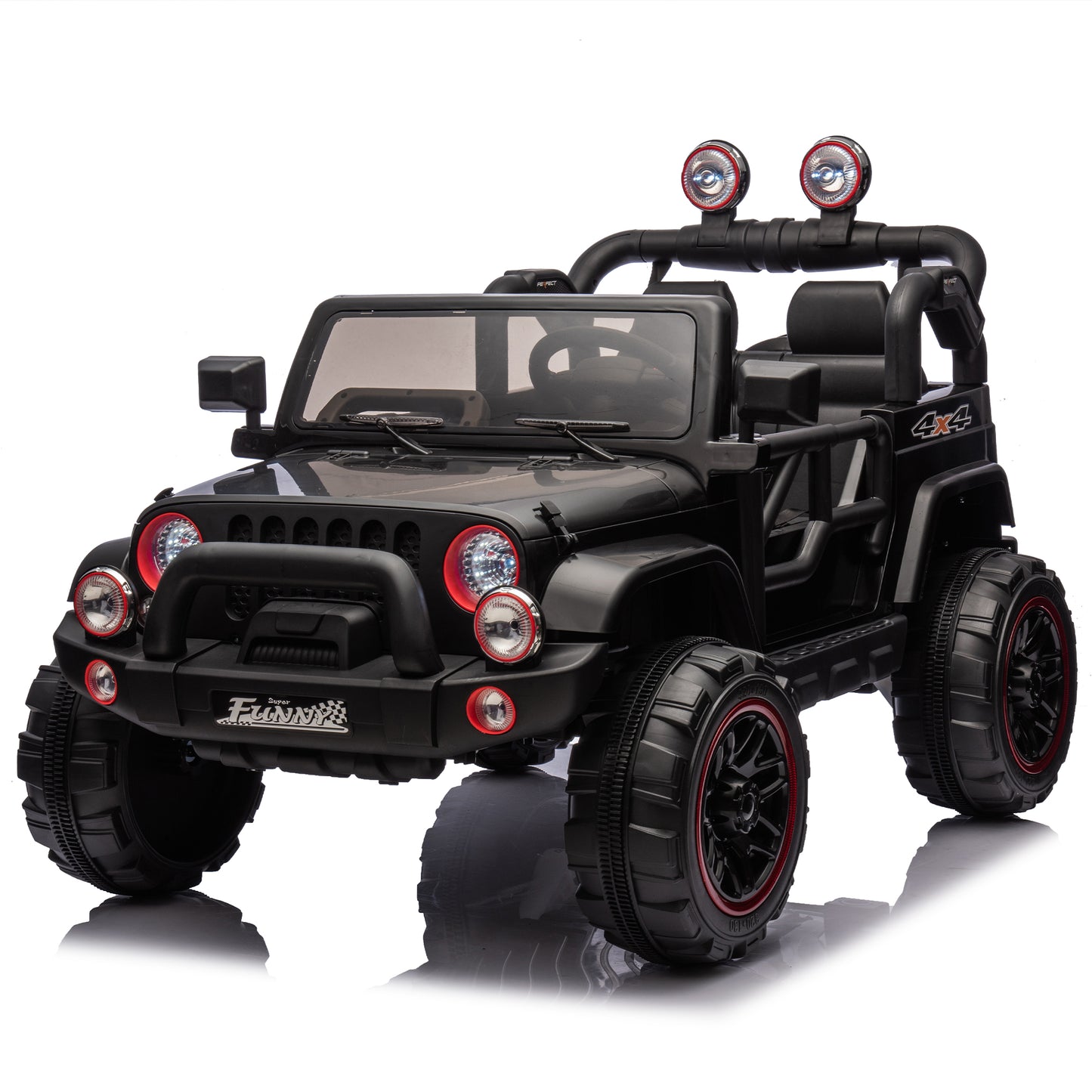 24V Kids Ride On Electric Car W Parents Control,Seat Width 20in,2WD,Rear Suspension,Trunk Storage,Portable Pull Rod,Light&Searchlight,Bluetooth,USB,Provide A Speed Of 2.5-4MPH For Kids Aged 3-8.