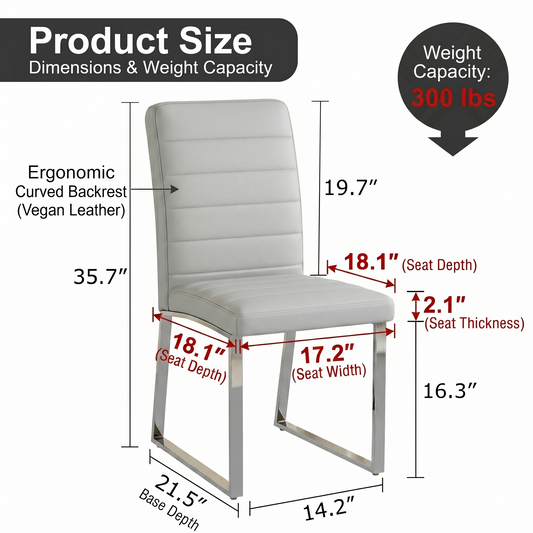4 Pack Heavy Duty Chairs Set 2.1 Thick Cushion, Iron Frame, Perfect For Home Or Office. Classic Colors, Great Value