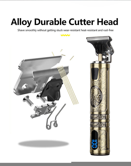 Beard Trimmer Hair Clippers Cordless Hair Cutting Kit Barber Shaving Machine For Men USB Rechargeable