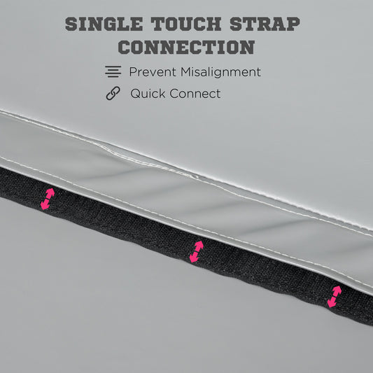 Pole Dance Mat, 2"T X 5'W Folding Pole Crash Mat For Home, Lightweight And Foldable, Gray