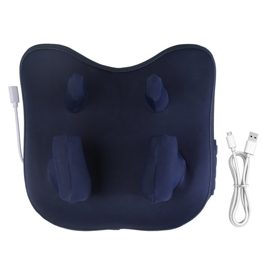 1 Set Cordless Neck Shoulder Massager With Soothing Heating 3 Intensity Levels 2 Heating Levels Electric 4D Shiatsu Deep Kneading Pillow For Back Traps Gifts For Family Home Car