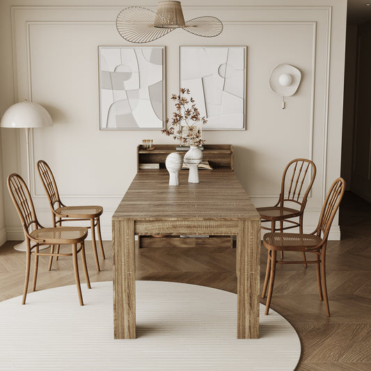 Modern Extendable Dining Table With Storage