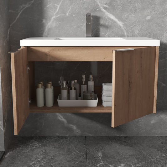 Modern Design 36 Inch Float Mounting Bathroom Vanity With Sink Soft Close Door,2 Doors-00636 IMO KD-Packing