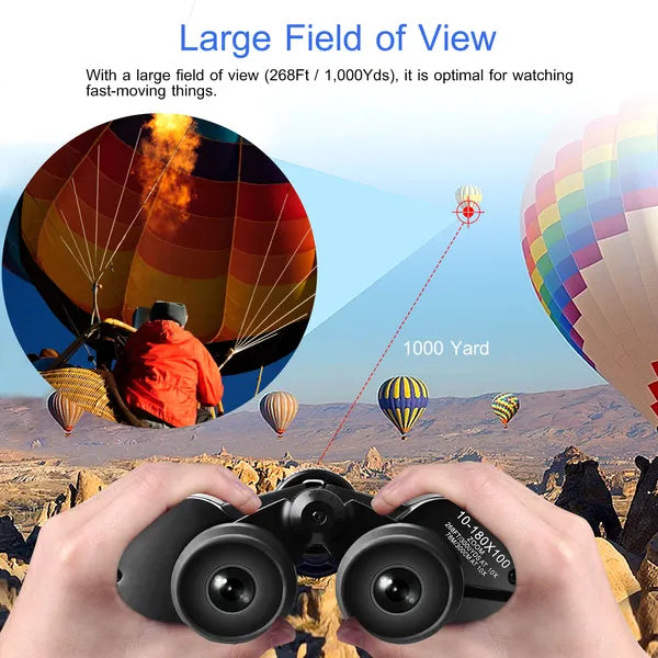 8-24x Binoculars With 50mm Objective Lens, Multi-Layer Coated Aspherical Lenses, High-Grade BAK-4 Prisms, Compact & Portable For Bird Watching, Outdoor, Sports, Concerts, Stargazing