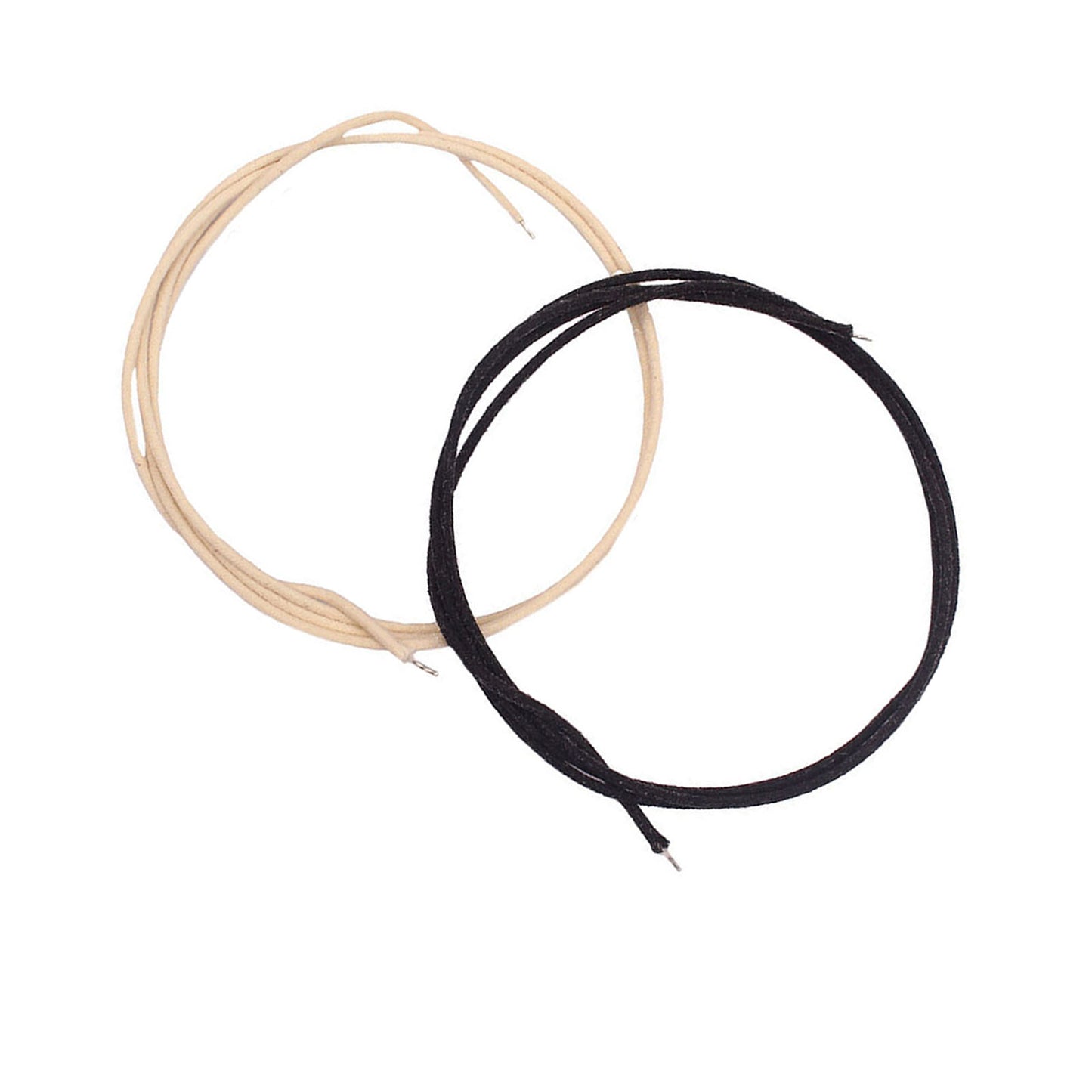 2Pcs 3.3 Feet Pre Tinned Guitar Wire Shielded Noise Reduction Single Vintage Style Guitar Cable 1m Black And White
