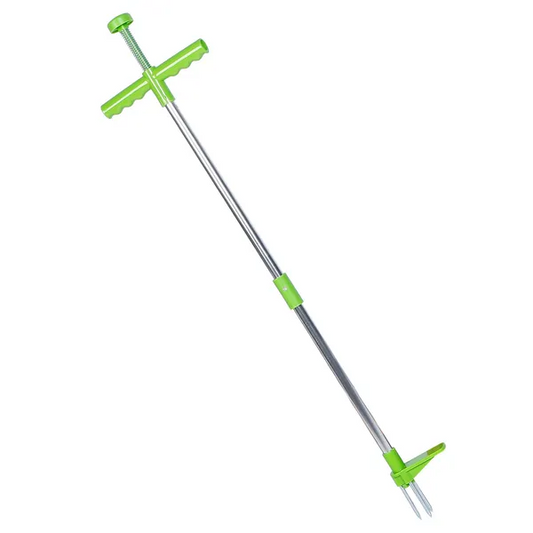 Weed Puller Twister Stand Up Root Removal Hand Tool 3 Claws Aluminum