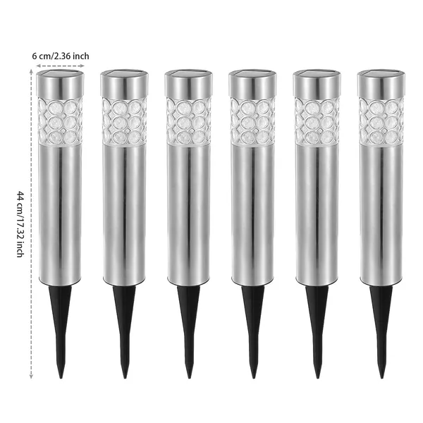 Solarek 6 Pack Outdoor Solar Light IP44 Waterproof RGB Garden Lamp Landscape Lawn Decor Light