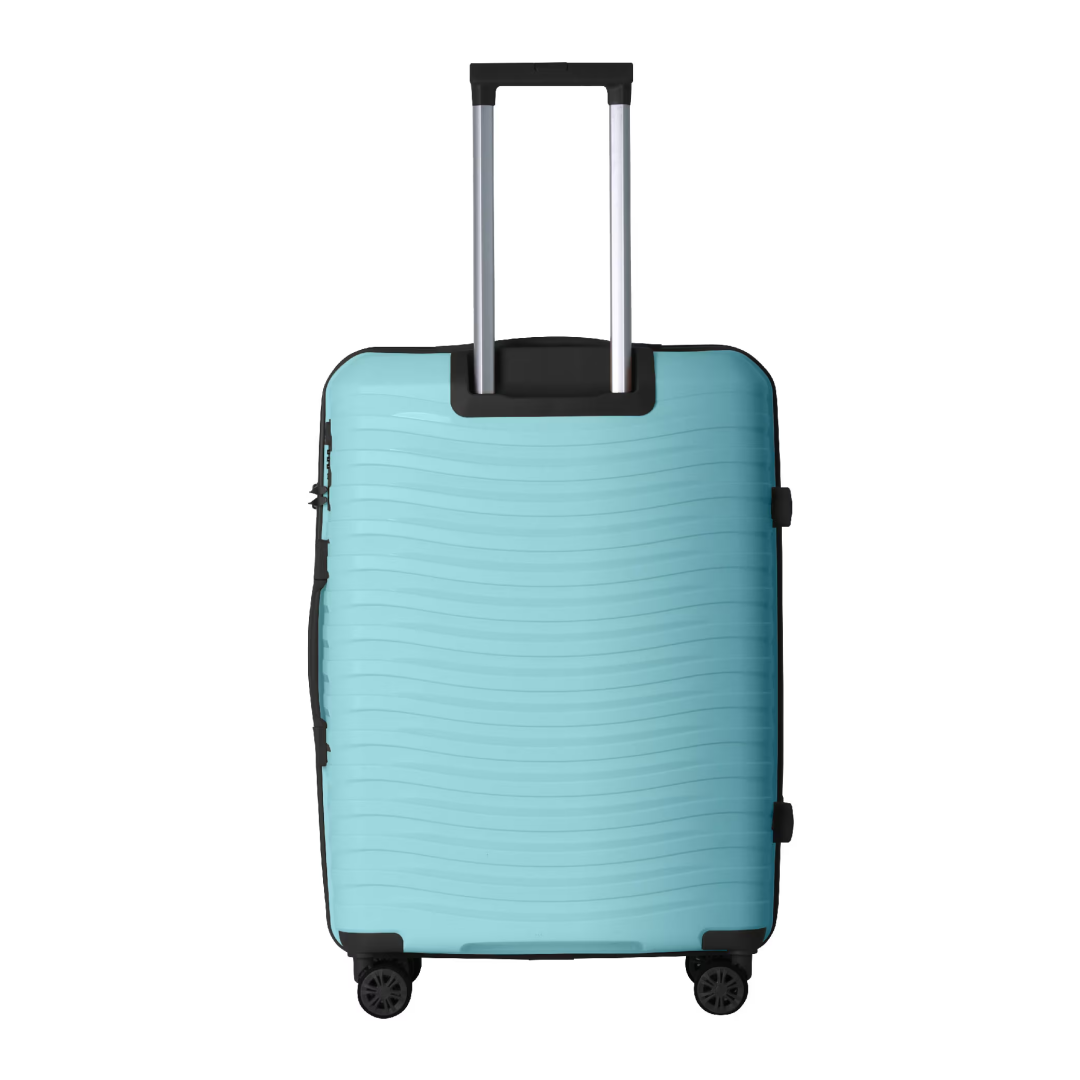 3-Piece Luggage Sets 20, 24, 28, Suitcase With Wheels, Hardside Suitcase With Four Spinner Wheels And Scratch-Resistant Surface, SkyBlue