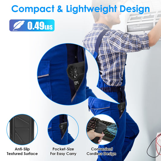 1Pc Compressed Air Duster With LED Light Vacuum Cleaner Max 160000RPM Speed For PC Keyboard Cleaning High Speed Rechargeable Cordless Air Blower With 4 Speeds For Home Car Outdoor