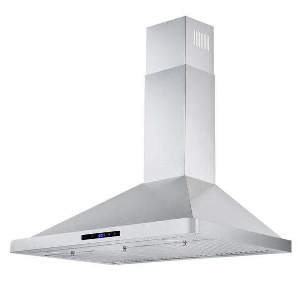 30/36 Inch Range Hood 700CFM Wall Mount Stainless Steel Touch Control 3-speed Stove Vent