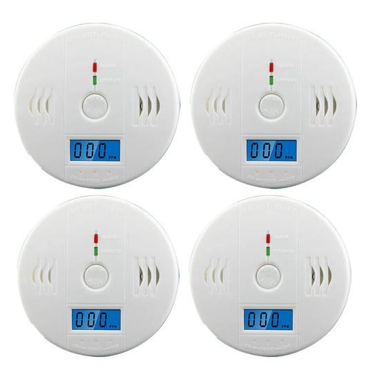 CO Detector Alarm LCD Combination CO Carbon Monoxide Gas Battery Warning Home