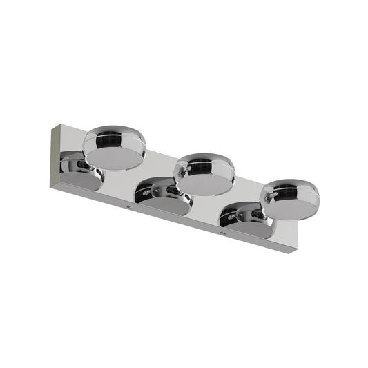 LED Vanity Lights 20in Bathroom Lights Fixtures Over Mirror 3 Light LED Lighting Fixture For Bathroom 18W Mirror Lighting Fixture Modern Bath Light Bar Chrome Bath