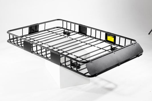 Roof Rack Basket With Net,Rooftop Steel Roof Rack,Cargo Carrier With 250 Lbs Capacity,Extension Black Car Top Luggage Holder 64x 39 Universal For SUV Wagon Seden