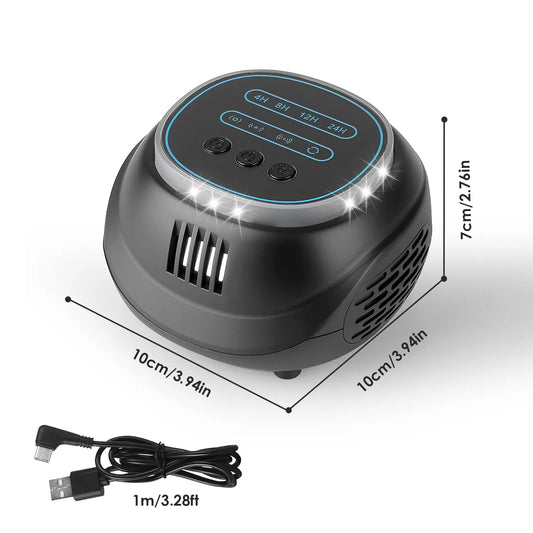 Ultrasonic Rodent Chaser Rat Repellent Pest Driver Mouse Control Squirrel Repeller With 4 Modes 4-65KHz Strobe Light 4 Timer 1292sq.ft. Coverage For Rodent Mouse Rats Squirrels Bats GPCT5491