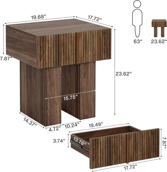 Bedside Table,Storage Nightstand