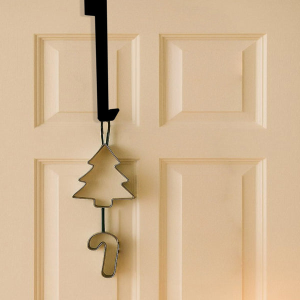 CIFbuy Halloween Christmas Door Wreath Hanger Gothic Holiday Home Office Wall Decor (TikTok, Temu Pick-up Service)