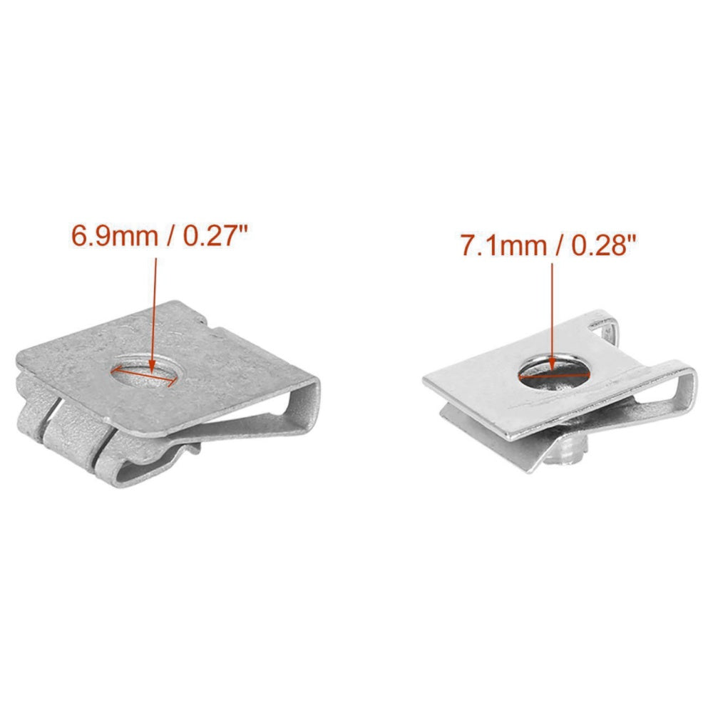 For 06 Ram 2500 SLT Night Runner Sport Front Floor Mat Retaining Clip Hook Pair