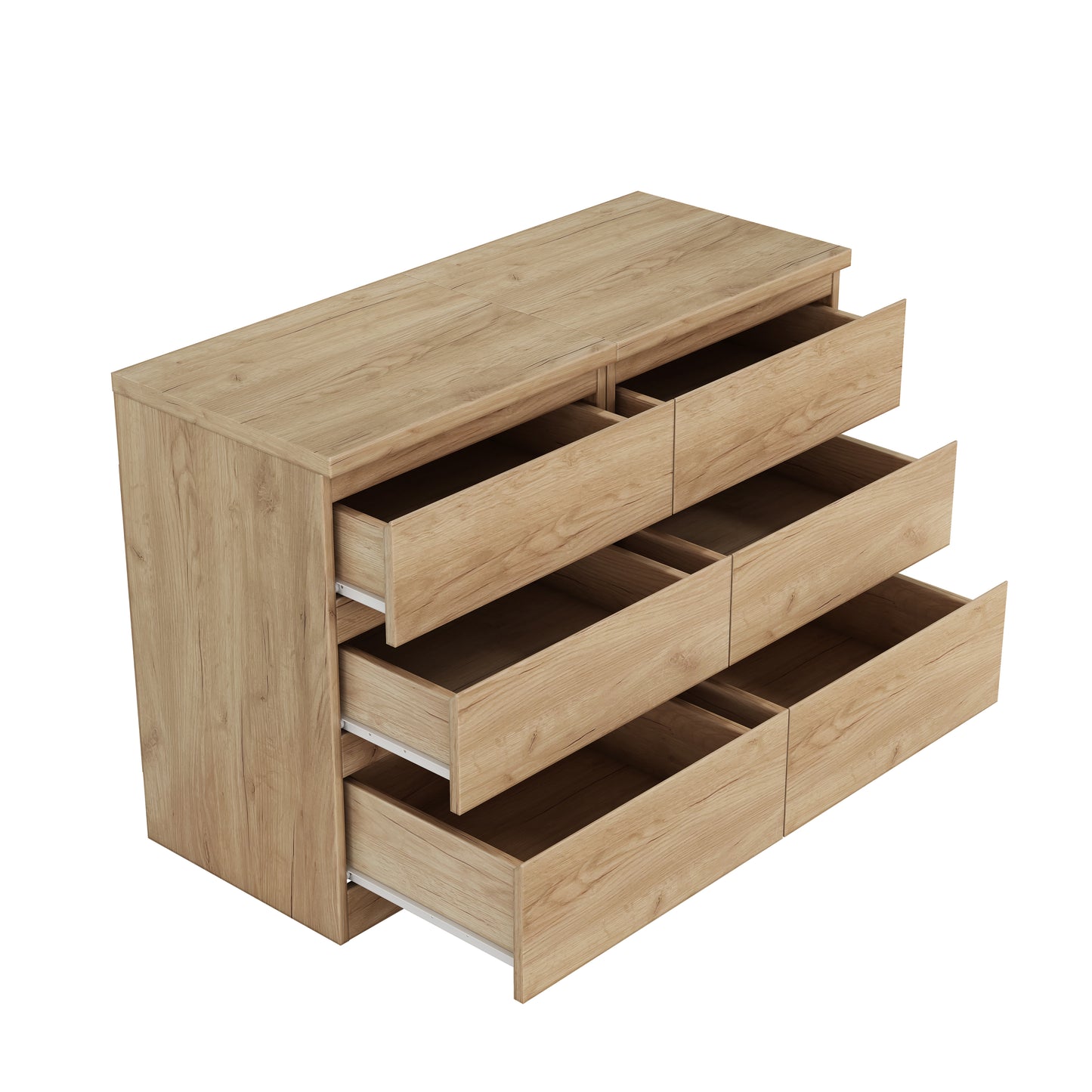 19.7-Inch Natural Nightstand With 3 Drawers,Set Of 2,Beside Table With Drawers Handle Free Design,Thickened Top Plate,Small Side Table Storage Cabinet 3 Drawer Night Stand For Bedroom,Living Room