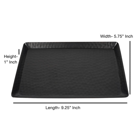 Vanity Tray Hammered Rectangular Vanity Tray With Padded Bottom Oil Rubbed Bronze Finish