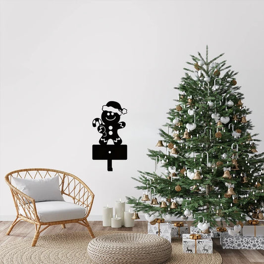 CIFbuy 2 Pcs Gingerbread Man Metal Key Hooks Christmas Themed Wall Decor - TikTok, Temu Pick-up Service
