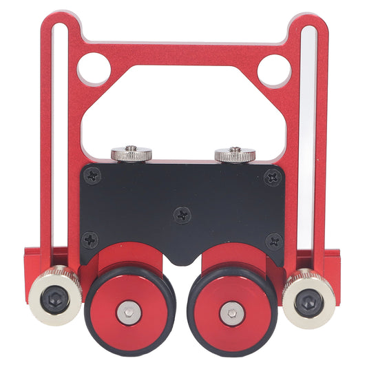 Table Saw Stock Roller Woodworking Double Wheel Sliding Feeding Guide Roller Feather Board Auxiliary Tool