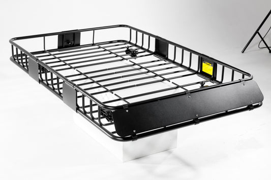 Roof Rack Basket Rooftop Steel Roof Rack,Cargo Carrier With 250 Lbs Capacity,Extension Black Car Top Luggage Holder 64x 39 Universal For SUV Wagon Seden