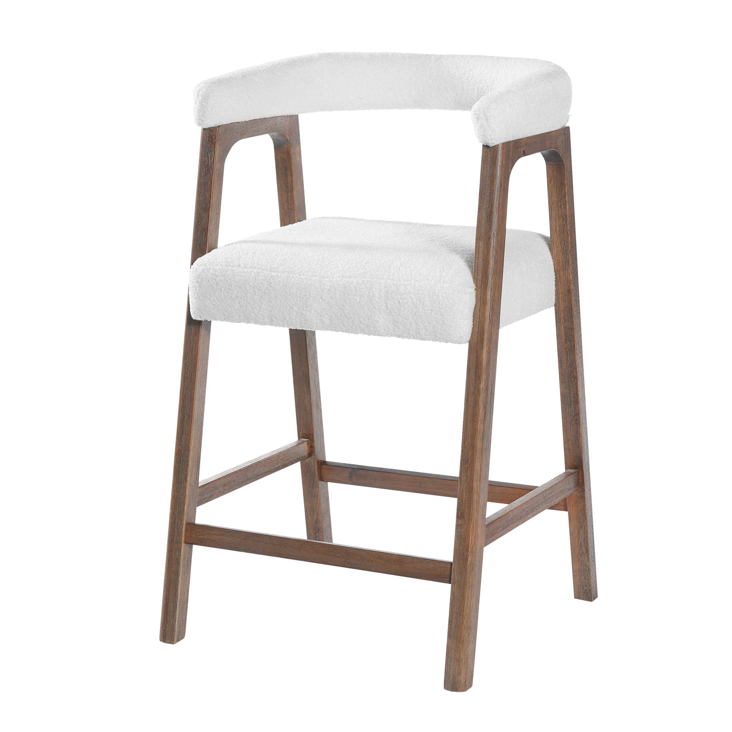 26 Seat Height Bar Stools With Back, Comfortable Counter Stools For Kitchen Island Dining Room, Set Of 2