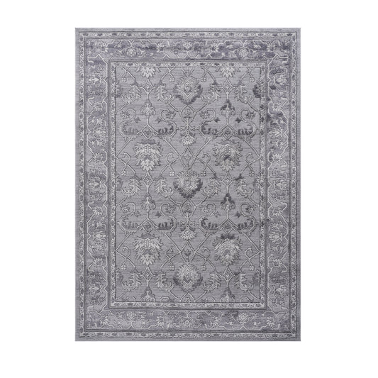 MARFI C Ollection 5X7 Grey Oriental Area Rug